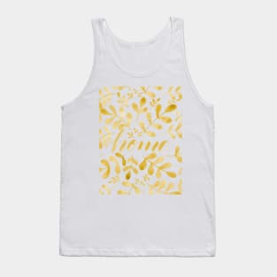 Watercolor home foliage - yellow Tank Top